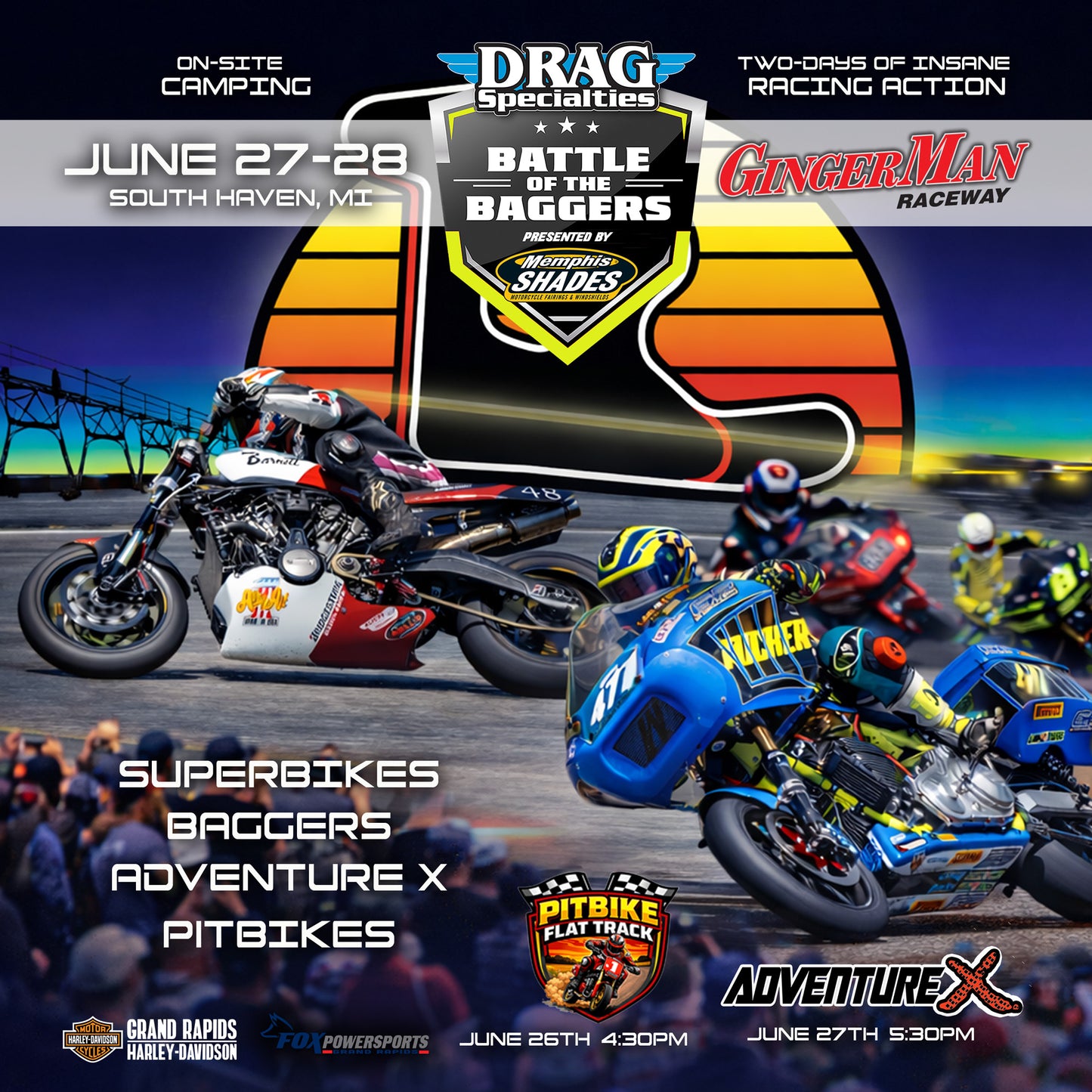 Rounds 3 & 4 @ GingerMan Raceway - June 27-28 2026